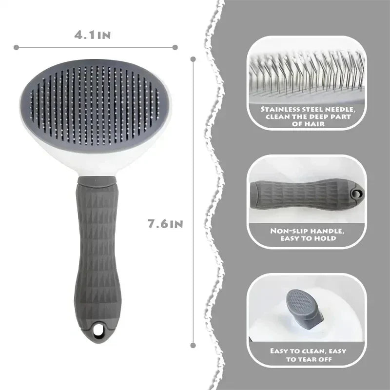 PawGlow™ Pet Hair Removal & Massage Brush