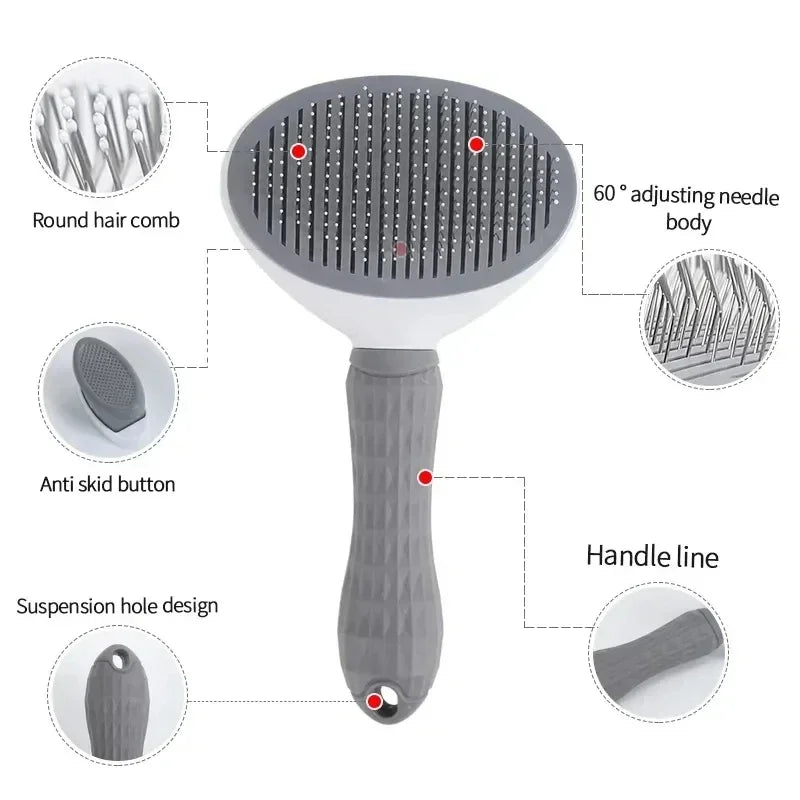 PawGlow™ Pet Hair Removal & Massage Brush
